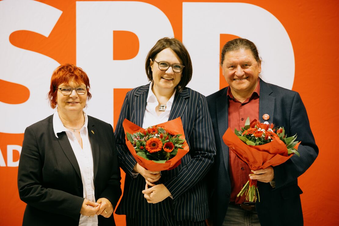 Gabi Rolland, Viviane Sigg und Oswald Prucker